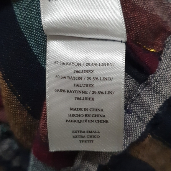 RAILS Blended Linen Beaux Varadero Stripe Multicolor Top - Picture 6 of 10